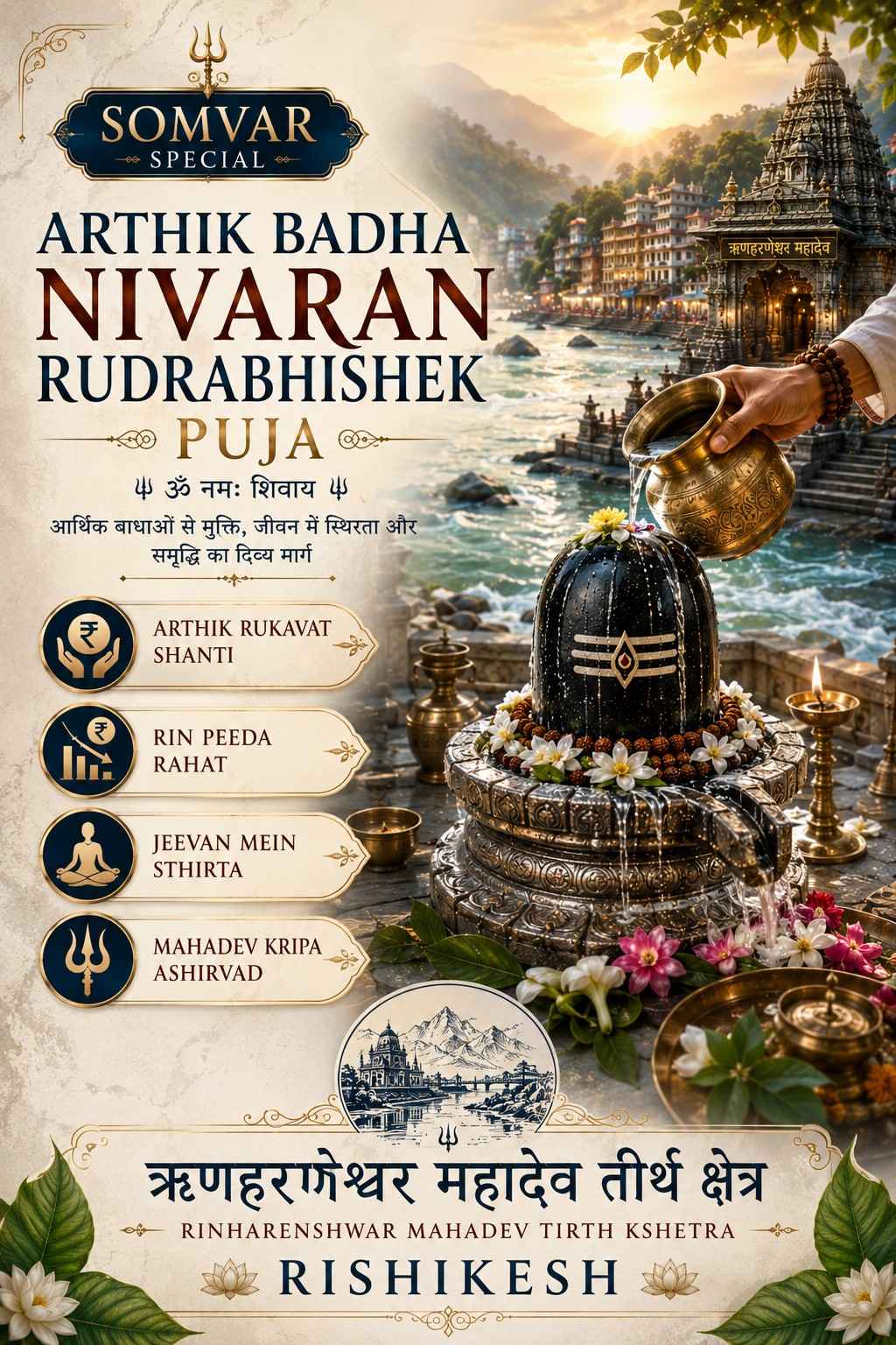 Arthik Badha Nivaran Rudrabhishek Puja
