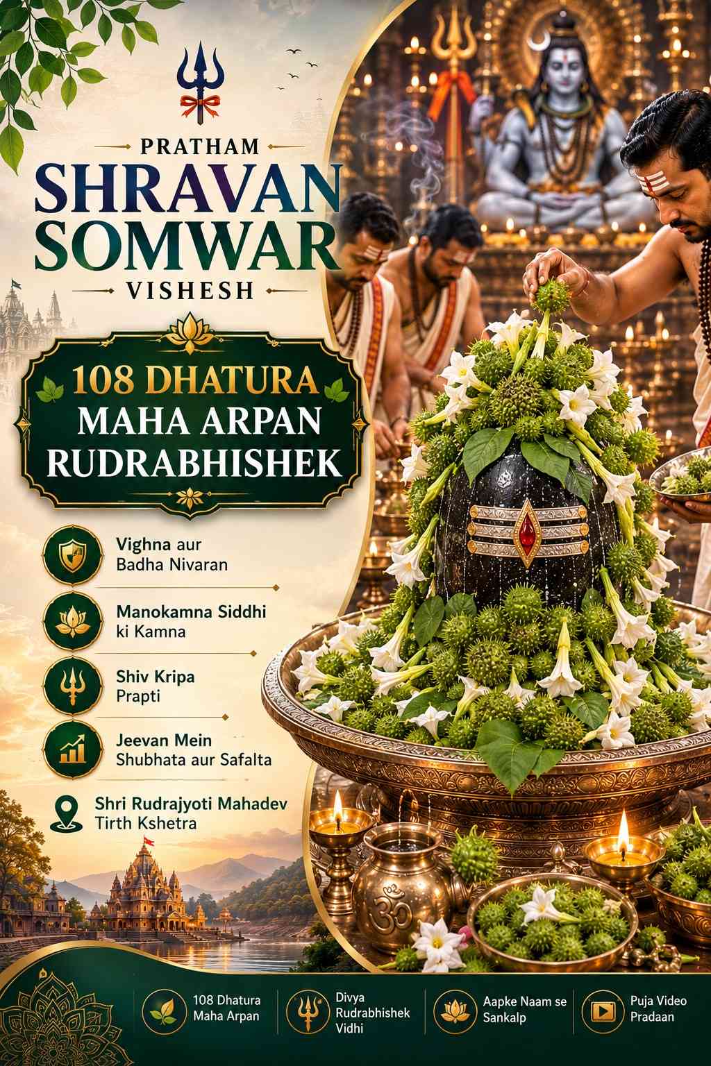 108 Dhatura Maha Arpan Rudrabhishek