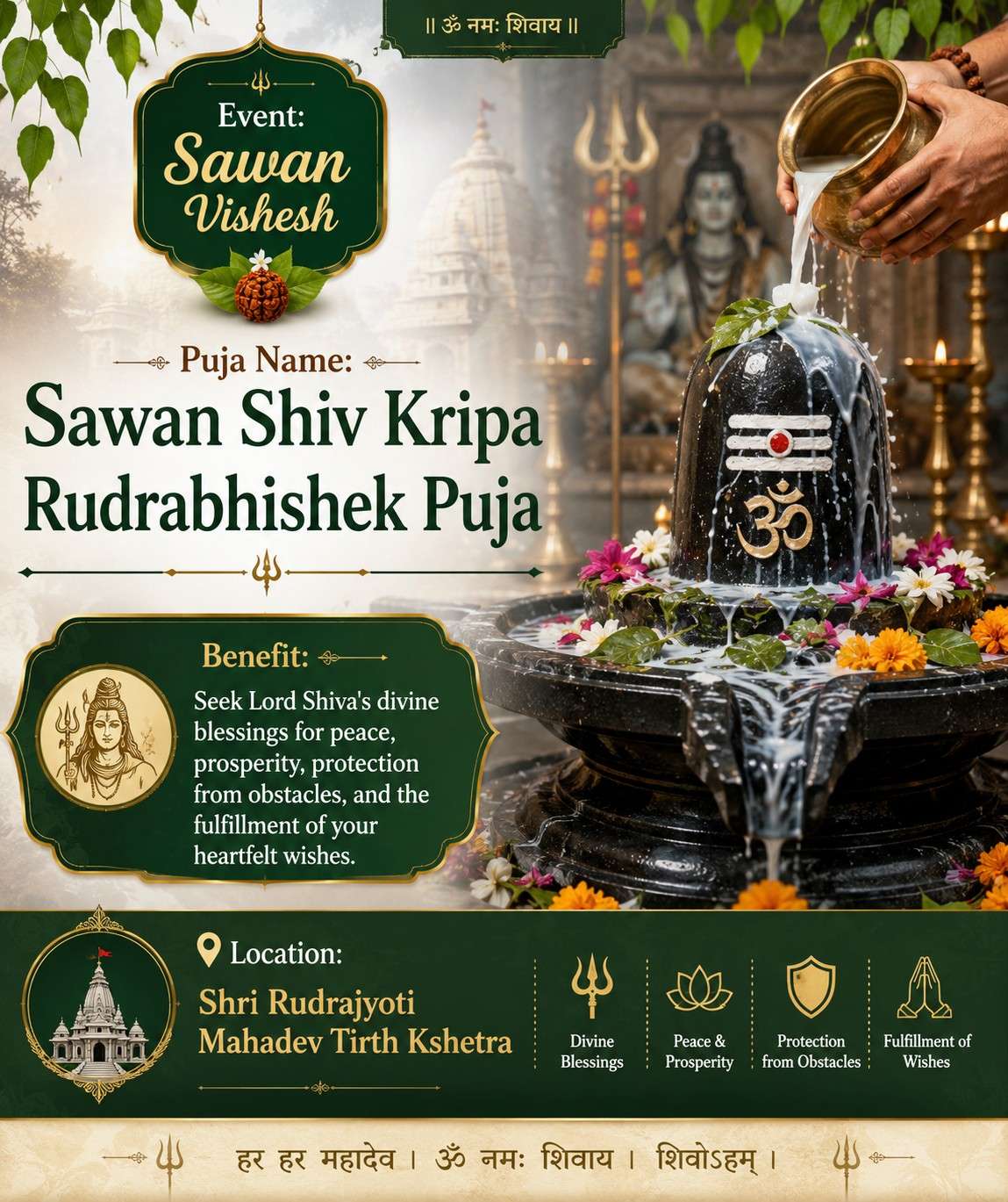 Sawan Shiv Kripa Rudrabhishek Puja