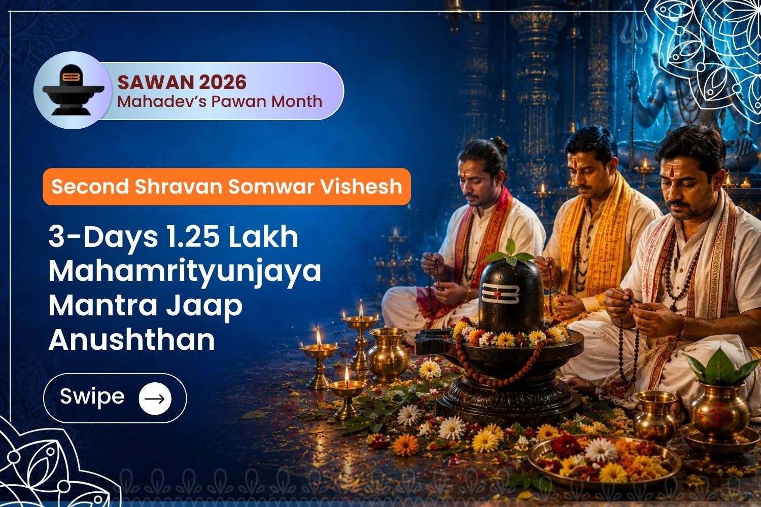 3-Days 1.25 Lakh Mahamrityunjaya Mantra Jaap Anushthan