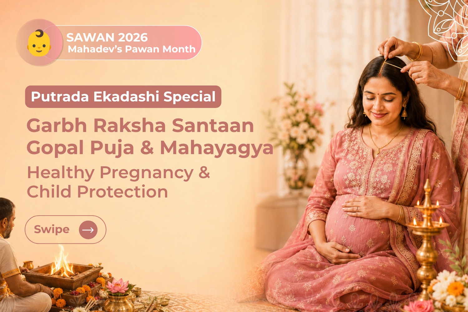 Garbh Raksha Santaan Gopal Puja & Mahayagya For  Healthy Pregnancy & Child Protection