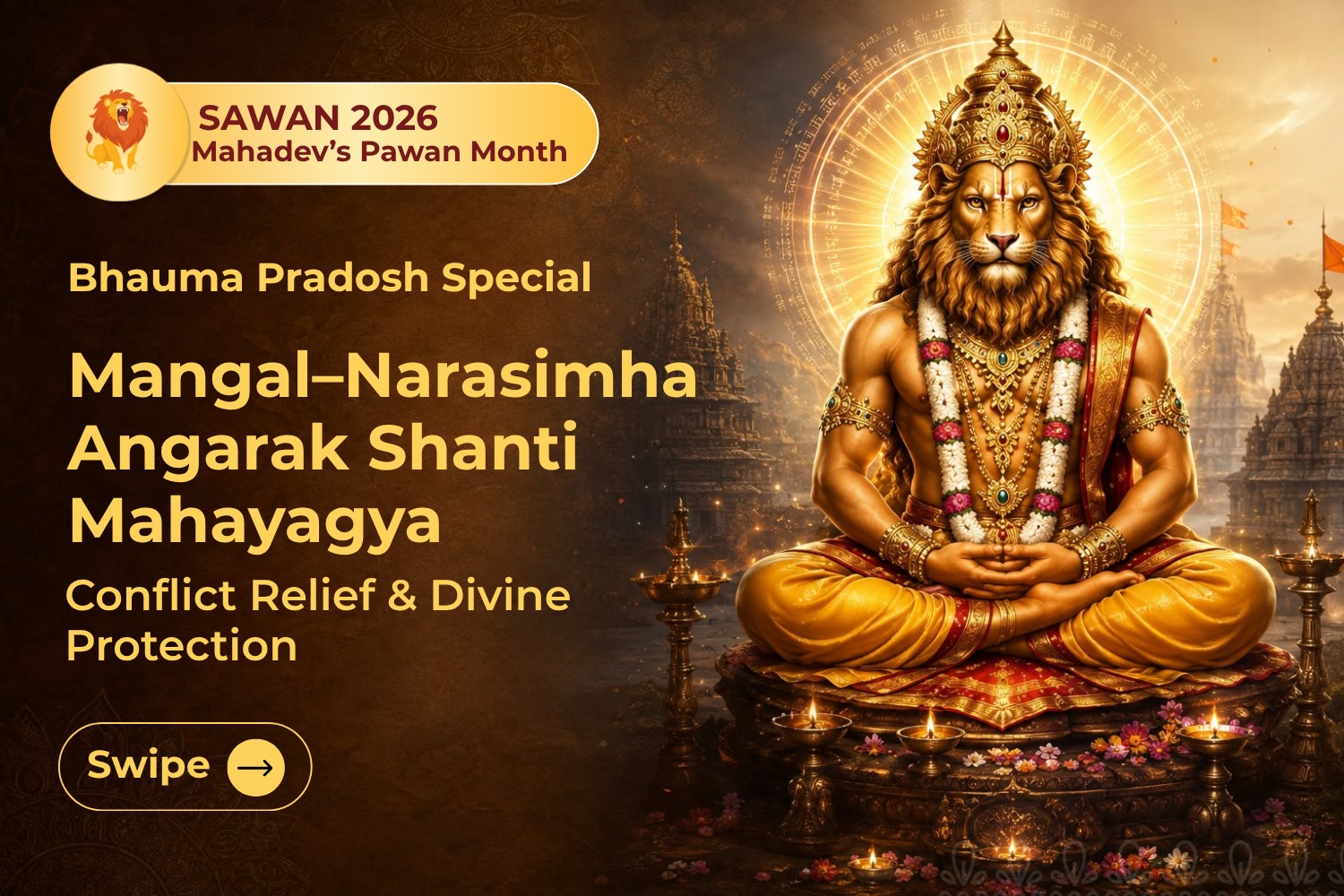 Mangal–Narasimha Angarak Shanti Mahayagya For Conflict Relief & Divine Protection