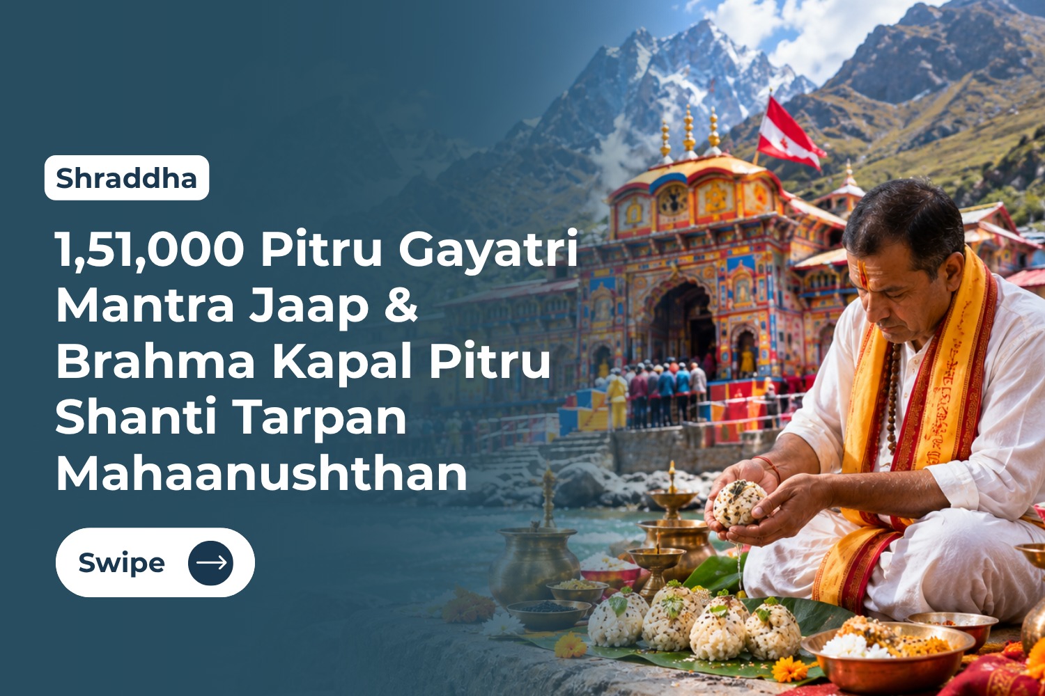 Pitru Dosh Nivaran 1,51,000 Pitru Gayatri Mantra Jaap & Brahma Kapal Pitru Shanti Tarpan Mahaanushthan